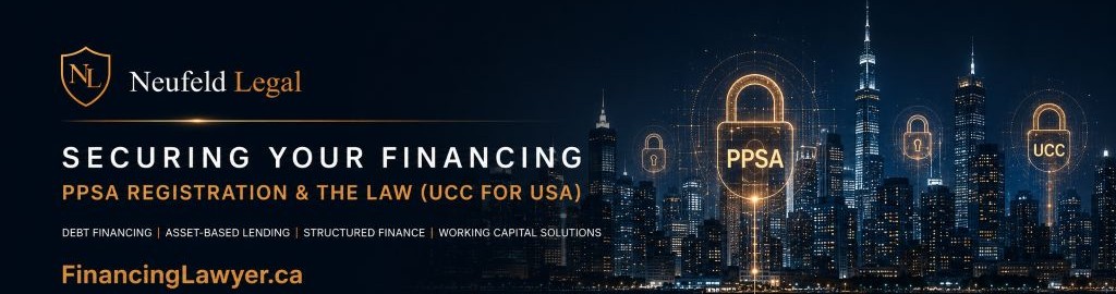 Securing Financing PPSA UCC